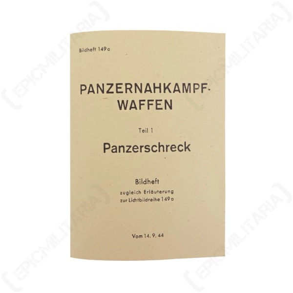 WW2 German Panzerschreck Manual
