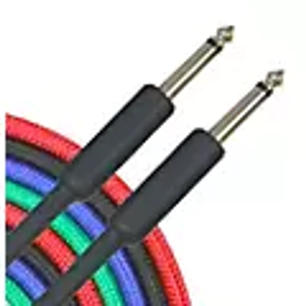 Musician's Gear Braided Instrument Cable 1/4" Black 3 ft.