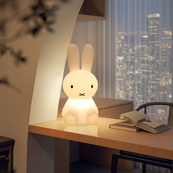 28CM Miffy Kawaii Colorful Remote-controlled Bedroom Ambient Light Cartoon Night Light Cute Gift Toy - AliExpress 26