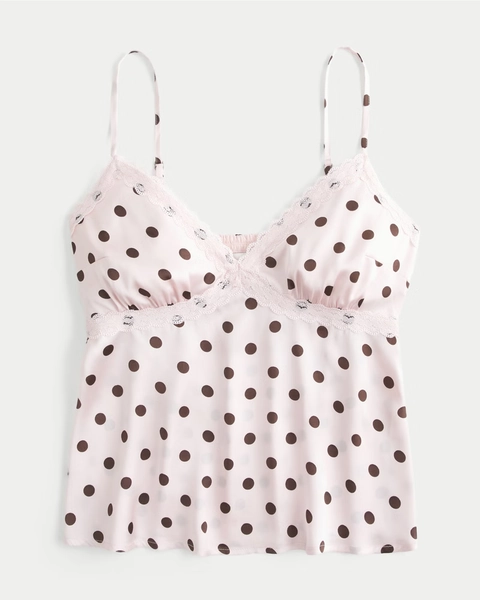 Easy Lace-Trim Satin Cami