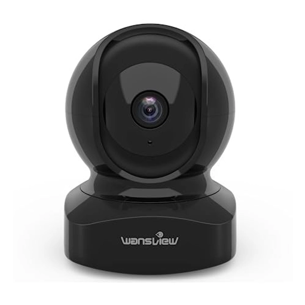 wansview Wireless Security Camera, IP Camera 2K, WiFi Home Indoor Camera for Baby/Pet/Nanny, 2 Way Audio Night Vision, Works with Alexa, with TF Card Slot and Cloud