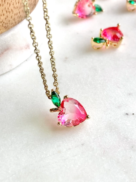 ORIGINAL Ariana Grande Peach Necklace / Fruit Jewelry / Fruit Necklace / We Can’t be Friends Necklace / Peaches / Ari Peach Necklace