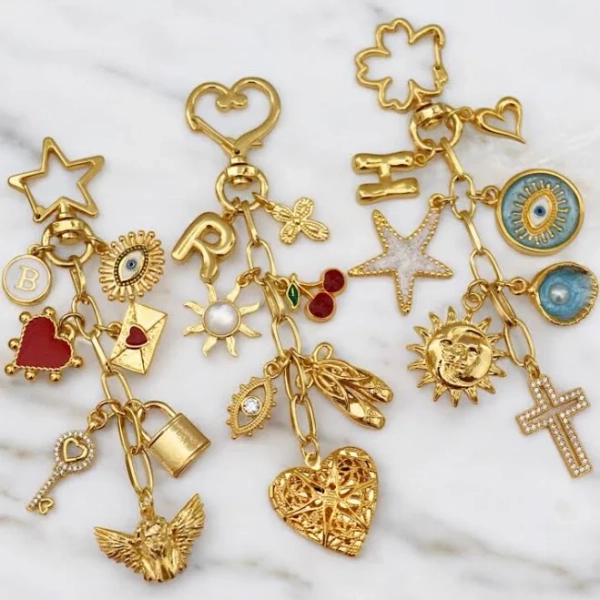 Make Your Own Bag Charm, Custom Keychain, Personalized Bag Chain Charms, Y2K Purse Accessory