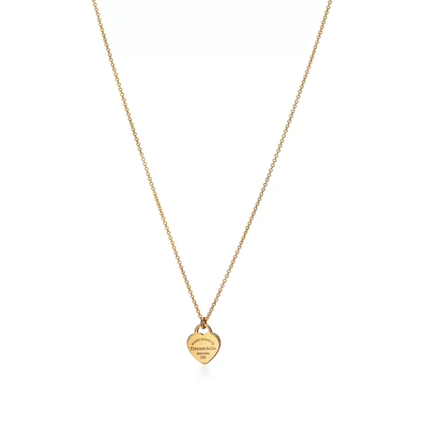 Return to Tiffany® Mini Heart Tag Pendant in Yellow Gold