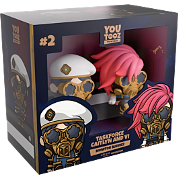 Arcane: League of Legends - Taskforce Caitlyn and Vi Monitor Buddiez 2.5" Vinyl Figure 2-Pack
