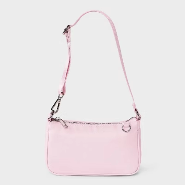 Convertible Buckle Strap Shoulder Bag - Wild Fable™ Light Pink