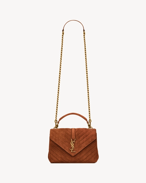 COLLEGE MEDIUM IN QUILTED SUEDE