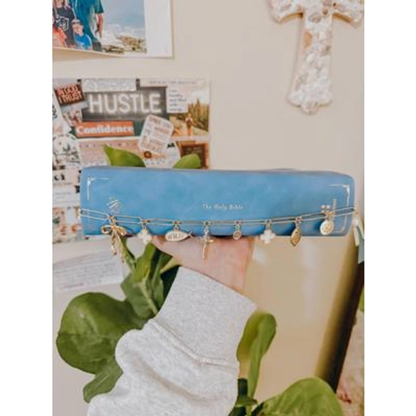 Charm Bible Chain | Faith Bible Accessory with Charms | Christian Gift for Women | Bible Study Decor | Handmade Bible Charm