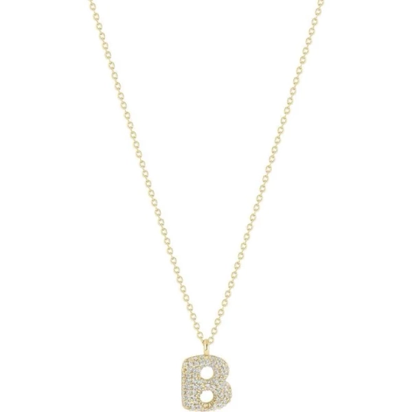 electric picks Bubble Letter Necklace