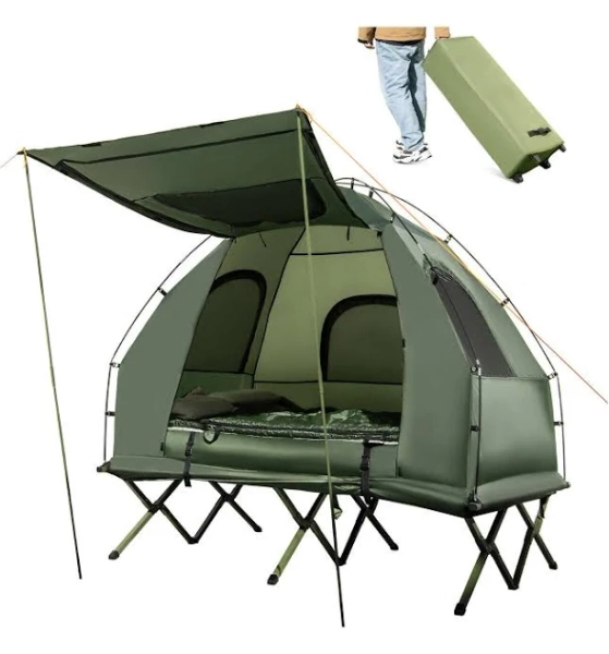 Costway 2-Person Camping Bed Stretcher Portable Hiking Tent Swag