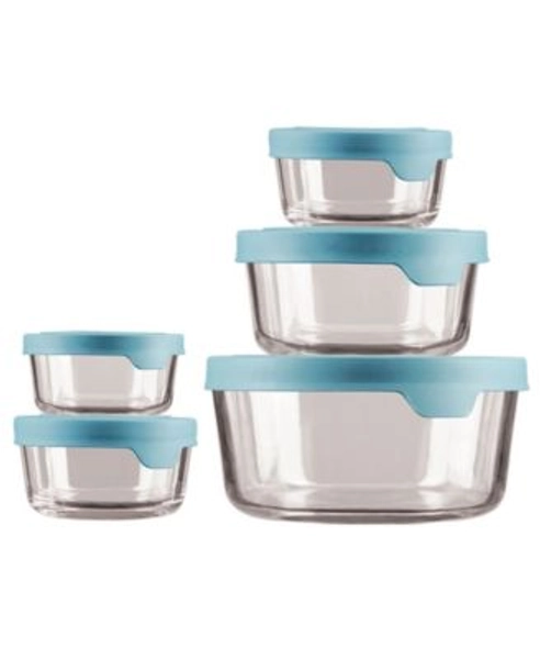 10-Pc. Round Glass Round Food Storage Set