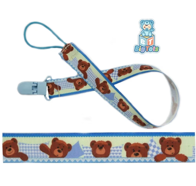 Adult Baby Sleepy Bears pacifier  clip ABDL