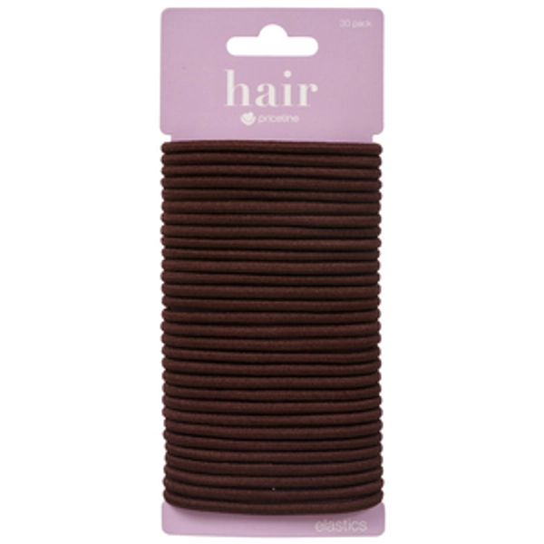 Priceline Elastics Thick Brunette 30 Pack