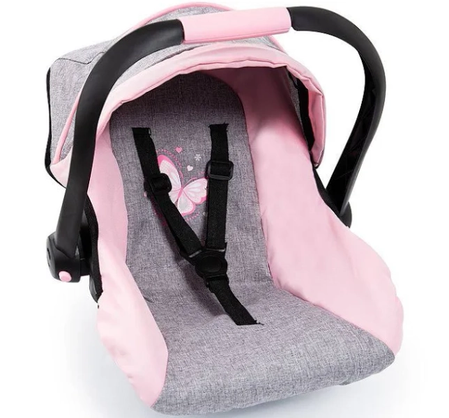 Bayer Baby Doll Deluxe Car Seat with Canopy