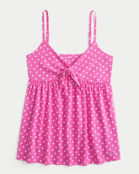 Easy Tie Front Babydoll Top