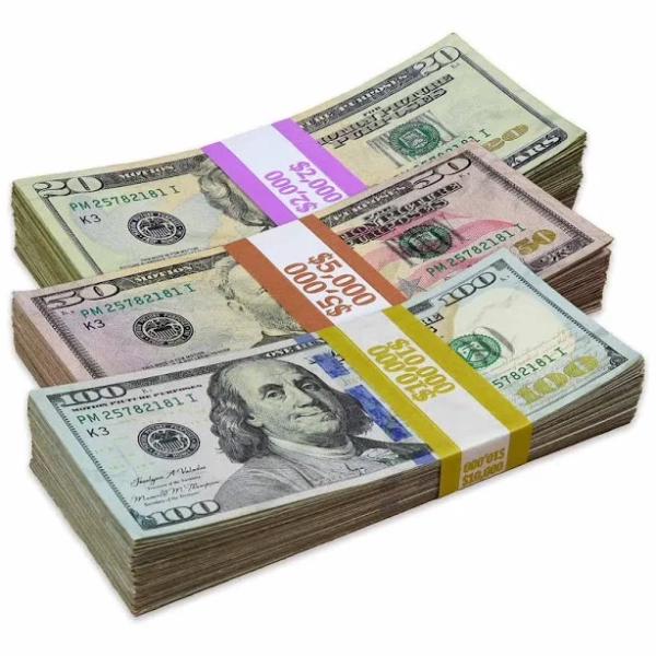 ️RealAged Full Print Prop Money New Series Stacks Pack