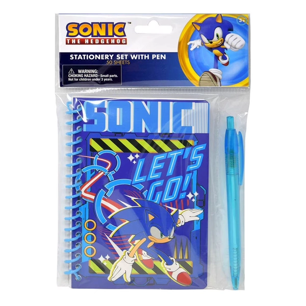 6 PACK Sonic the Hedgehog Spiral Notebook with Pen in Poly Bag with Header 50 Sheets PARTY FAVORS - Walmart.com