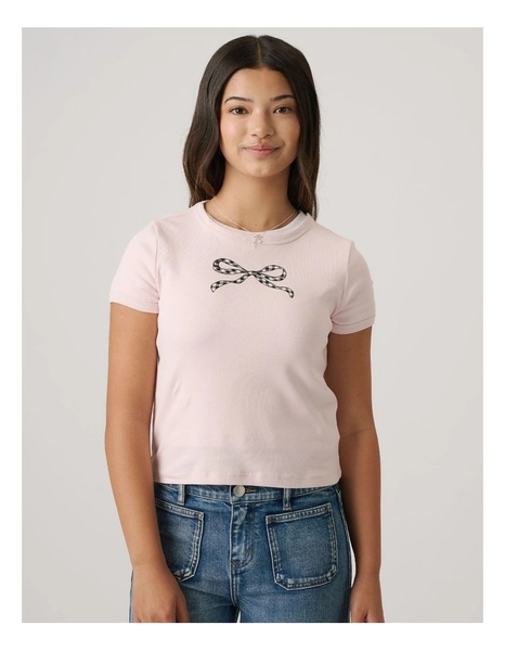 Girls Cropped Graphic Tee