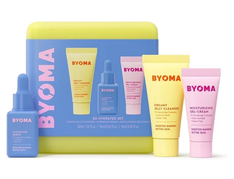 Amazon.com: BYOMA So Hydrating Set - Barrier Repair Skincare Set - Creamy Jelly Cleanser, Hydrating Face Serum & Ceramide Face Moisturizer for Dry Skin - Anti Wrinkle, Alcohol Free Skin Care - 30ml, 15ml, 15ml : Beauty & Personal Care