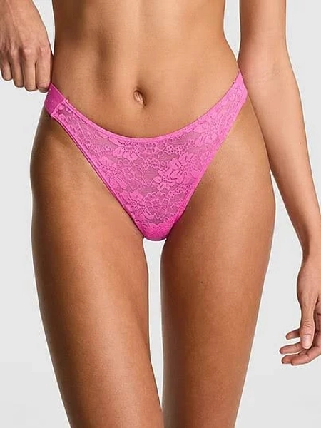 PINK Women's Bling Lacie Logo Scoop Thong