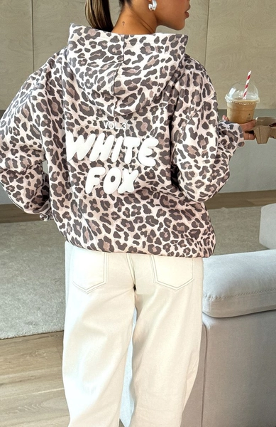 Offstage Printed Oversized Hoodie Leopard - M/L | White fox, Cutie clothes, Clothes