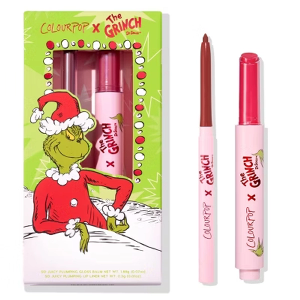 ColourPop x How the Grinch Stole Christmas Lip Liner and Balm Kit - Berry Grinchy - 0.08oz