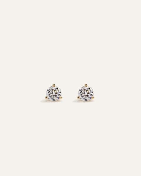 0.5 CTW 14K Gold Lab Grown Diamond Martini Studs in White Gold