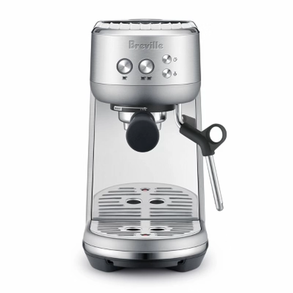 Breville Bambino Stainless Steel Espresso Maker Silver BES450BSS: 15 Bars Pressure, Milk Frother, Dishwasher-Safe Parts