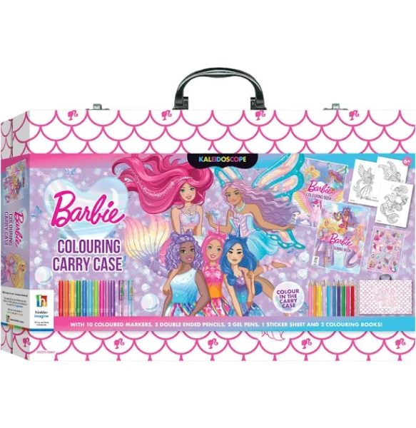 Kaleidoscope Barbie Colouring Carry Case-Book