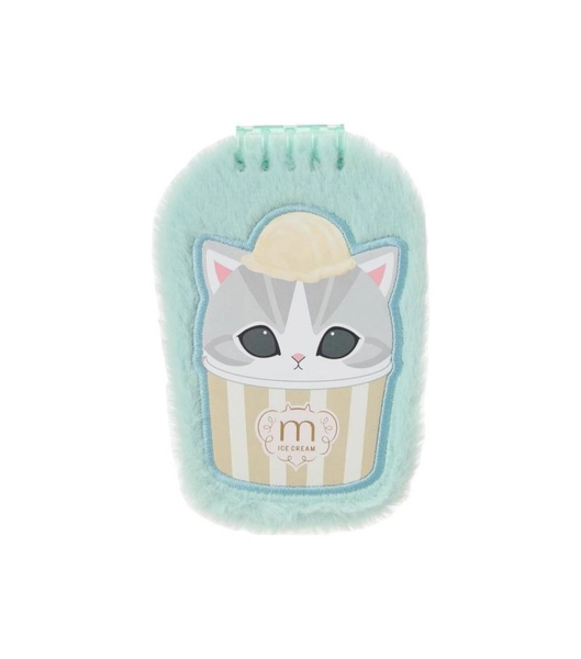 Mofusand Ice Cream Collection Green Plush Notebook