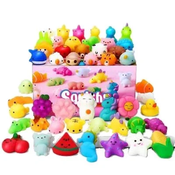 Joyfy 50 Pcs Mochi Squishy Toys Set