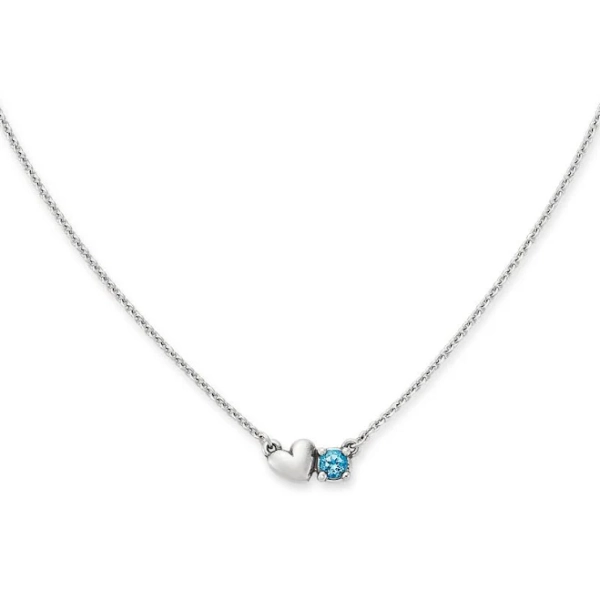 james avery Wrapped Up in Love Gemstone Necklace Womens in Sterling Silver