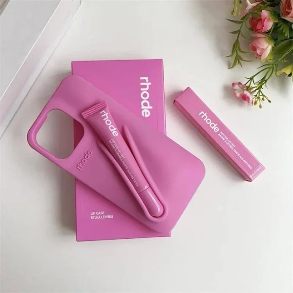 2025 New 2-in-1 Rhode Lipgloss Phone Case for iPhone 17/16/15/14/13 Pro Max/Pro 16/15/14 Plus 17