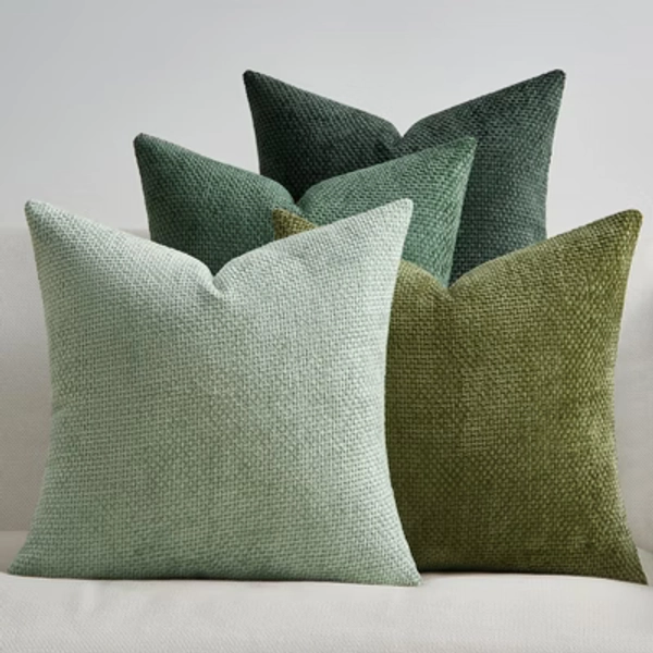 20 x 20 InchesThrow Pillow Covers Soft Decorative Chenille Pillow Covers Cushion Covers Pack of 4
