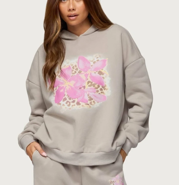 Edikted Women's Wild Petal Graphic Hoodie