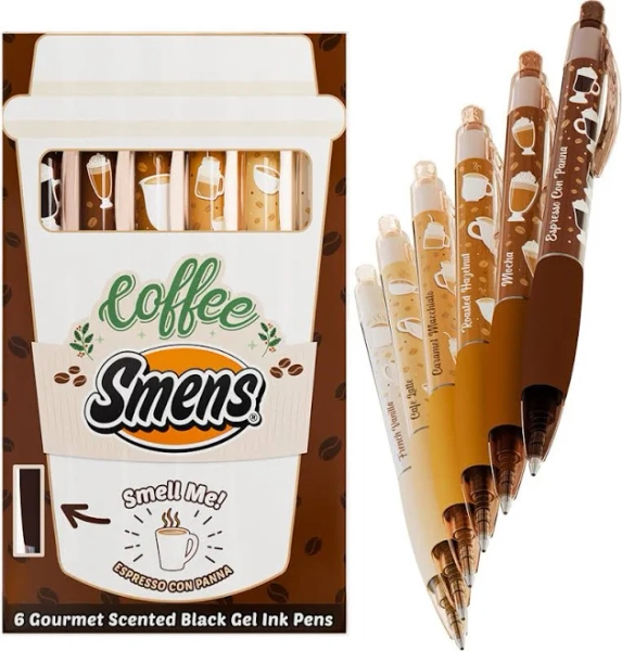 Coffee Scented Pens Set of 6