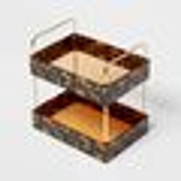 Leopard Print Tiered Tray - Threshold™