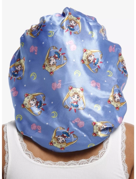 Pretty Guardian Sailor Moon Chibi Toss Satin Bonnet With Tie | Hot Topic
