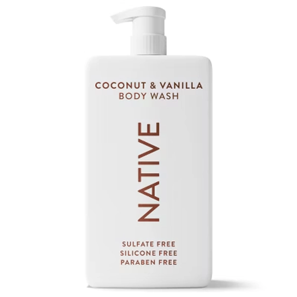 Native Sulfate Free Body Wash - Coconut & Vanilla - 36 fl oz