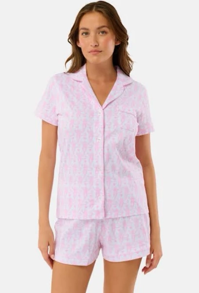 Roller Rabbit Lovely Monkey Cotton Polo Pajamas