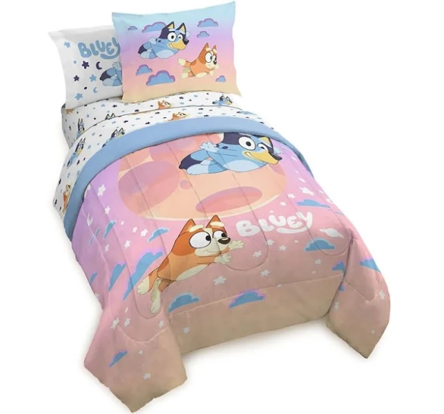 Jay Franco Bluey Sister Sleepytime Twin Bed Set
