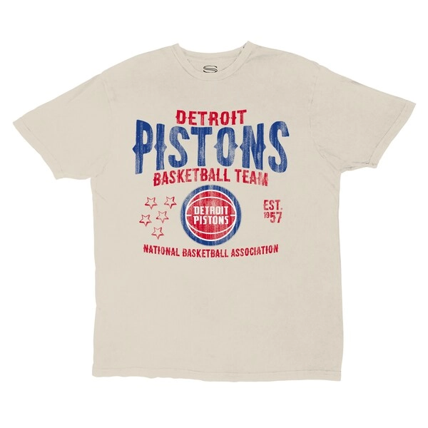 Unisex Detroit Pistons  Stadium Essentials Khaki Shapeshifter Vintage T-Shirt