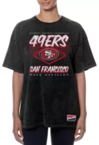 New Era Women's San Francisco 49ers Black Washed T-Shirt