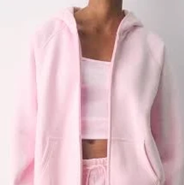 Aritzia Cozy Sweatfleece Mega Raglan Zip Hoodie
