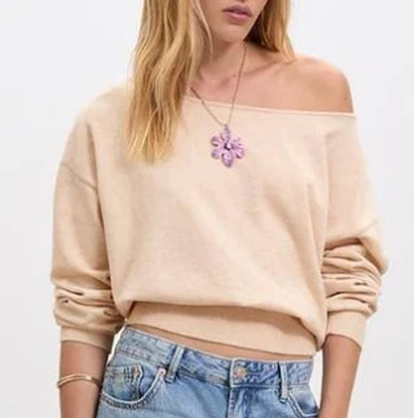 Stradivarius Jersey Punto Cuello Barco