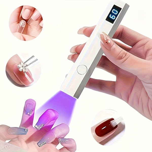 1 portable gel nail polish lamp display function   - Temu