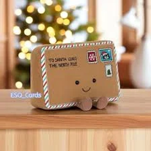 Authentic Jellycat Amuseables Letter To Santa Plush