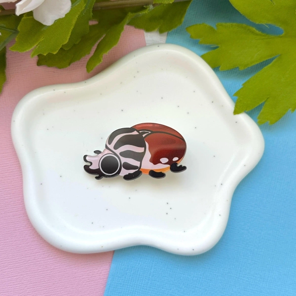 Goliath Beetle Acrylic Hair Clip