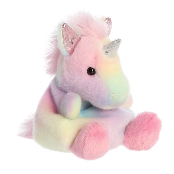 Aurora Small Sorbet Unicorn Palm Pals Adorable Stuffed Animal Rainbow 5.5"