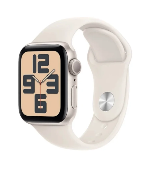 Watch SE (GPS, 2024)&nbsp;Starlight Aluminium Case with Starlight Sport Band